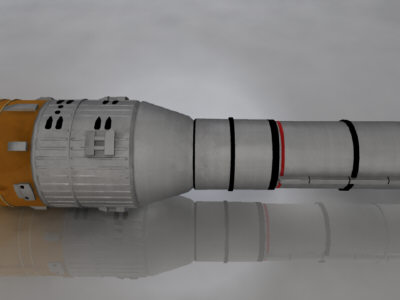 3d model ares 1 rocket - ARES 1 Rocket by Monkey Wrench